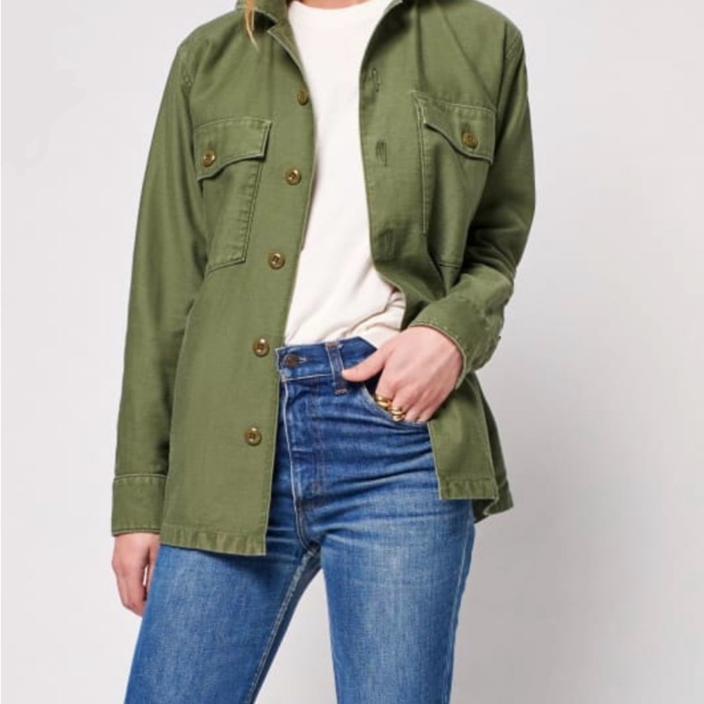 Faherty Savannah Button Down Shirt Jacket